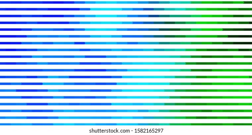 Light Blue, Green vector texture with lines. Geometric abstract illustration with blurred lines. Pattern for ads, commercials.