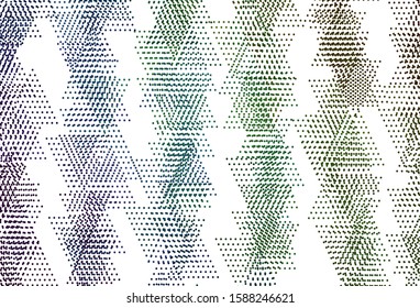 Light Blue, Green vector texture with triangular style with circles. Beautiful illustration with circles, triangles in nature style. Template for wallpapers.