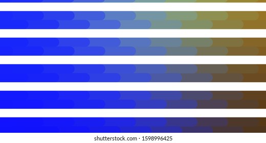 Light Blue, Green vector texture with lines. Colorful gradient illustration with abstract flat lines. Template for your UI design.