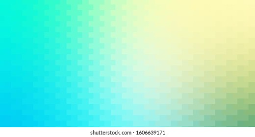 Light Blue, Green vector texture in rectangular style. Illustration with a set of gradient rectangles. Modern template for your landing page.