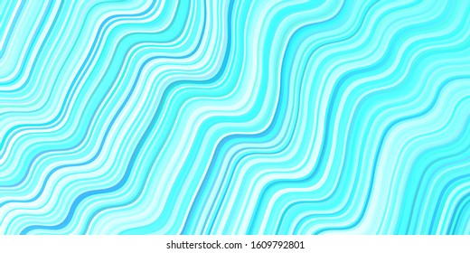 Light Blue, Green vector texture with bent lines. A completely new colorful illustration in simple style. A completely new design for your business.