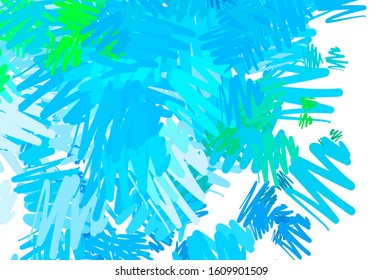Light Blue, Green vector texture with colored lines. Modern geometrical abstract illustration with Lines. Smart design for your business advert.