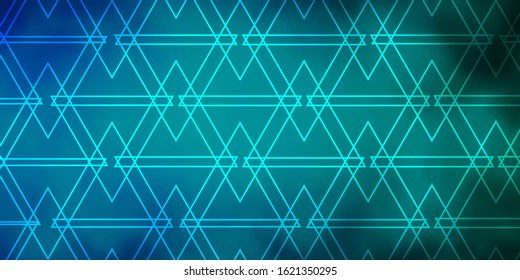 Light Blue, Green vector texture with triangular style. Abstract gradient illustration with triangles. Best design for posters, banners.