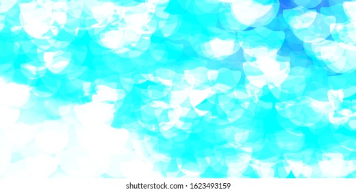 Light Blue, Green vector texture with disks. Modern abstract illustration with colorful circle shapes. New template for a brand book.