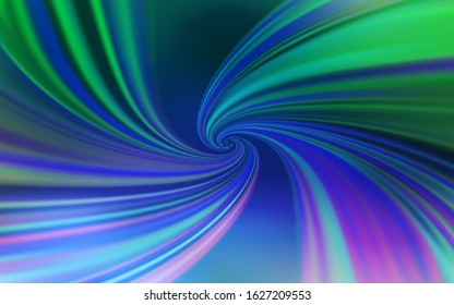 Light Blue, Green vector texture with wry lines. An elegant bright illustration with gradient. The best colorful design for your business.