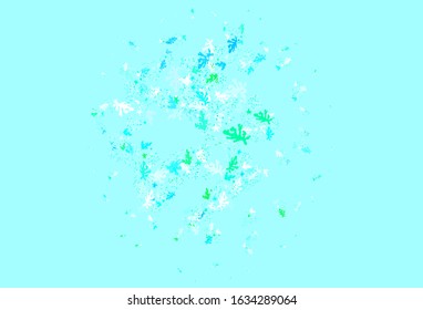Light Blue, Green vector texture with abstract forms. Simple colorful illustration with abstract gradient shapes. Elegant design for wallpapers.