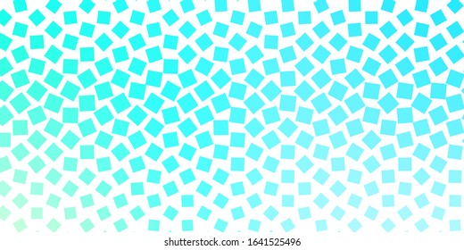 Light Blue, Green vector texture in rectangular style. Rectangles with colorful gradient on abstract background. Pattern for commercials, ads.
