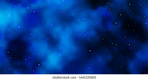 Light Blue, Green vector texture with beautiful stars. Colorful illustration in abstract style with gradient stars. Best design for your ad, poster, banner.