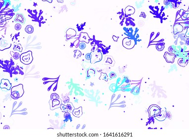 Light Blue, Green vector texture with abstract forms. Simple colorful illustration with abstract gradient shapes. Simple design for your web site.