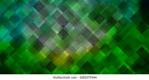 Light Blue, Green vector texture in rectangular style. Illustration with a set of gradient rectangles. Best design for your ad, poster, banner.