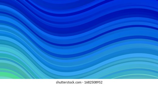 Light Blue, Green vector texture with circular arc. Gradient illustration in simple style with bows. Pattern for websites, landing pages.