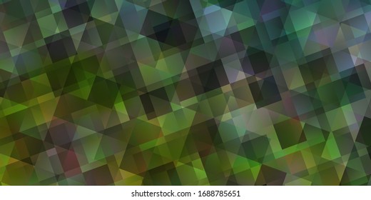 Azul claro, textura vectorial verde con estilo triangular. Triángulos sobre fondo abstracto con degradado colorido. Patrón para sitios web.