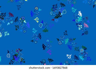 Light Blue, Green vector texture with abstract forms. Illustration with colorful gradient shapes in abstract style. Background for a cell phone.