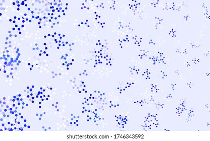 Light Blue, Green vector texture with artificial intelligence concept. Colored AI structure with gradient lines and dots. Template for ads of intellect, innovations.