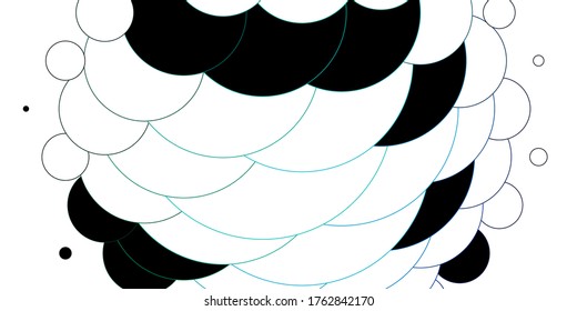 Light Blue, Green vector texture with disks. Abstract illustration with colorful spots in nature style. Pattern for wallpapers, curtains.