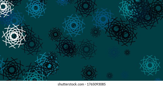 Azul claro, textura vectorial verde con formas memphis. Formas abstractas coloridas con gradiente de estilo sencillo. Diseño elegante para el juego de papel pintado.