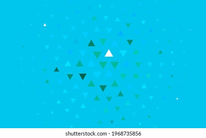 Light Blue, Green vector texture in triangular style. Abstract gradient illustration with triangles. Pattern can be used for websites.
