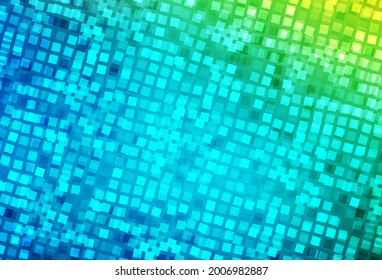 Light Blue, Green vector texture in rectangular style. Decorative design in abstract style with rectangles. Modern template for your landing page.