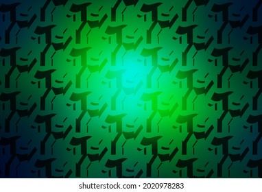 Light Blue, Green vector texture with curved lines. An elegant bright illustration with gradient. Abstract style for your business design.