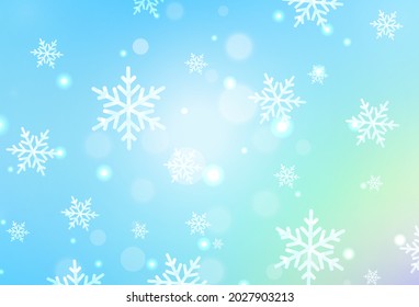 Light Blue, Green vector texture in birthday style. A colorful design in Christmas style with gradient. Pattern for school, grammar websites.