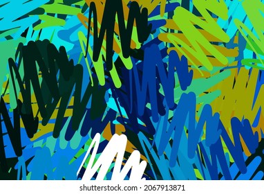 Light Blue, Green vector texture with colored lines. Blurred decorative design in simple style with lines. Pattern for your busines websites.