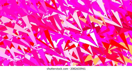 Light blue, green vector texture with random triangles. Illustration with abstract colorful triangle shapes. Pattern for wallpapers.