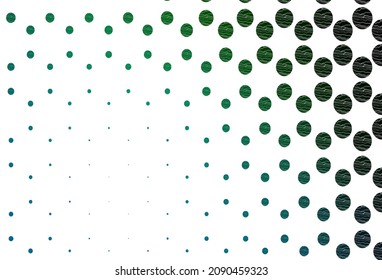 Light blue, green vector texture with disks. Blurred decorative design in abstract style with bubbles. Pattern for beautiful websites.