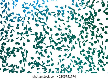 Light Blue, Green vector texture with random forms. Decorative design in abstract style with random forms. Background for a cell phone.