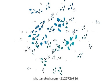 Light Blue, Green vector texture with random forms. Colorful chaotic forms with gradient in modern style. Best smart design for your business.