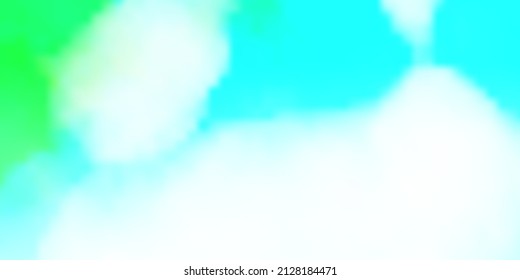 Light Blue, Green vector texture with cloudy sky. Abstract illustration with colorful gradient clouds. Beautiful layout for uidesign.