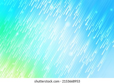 Light Blue, Green vector texture with colored lines. Shining colored illustration with sharp stripes. Pattern for ad, booklets, leaflets.