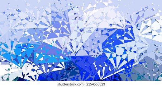 Light Blue, Green vector texture with random triangles. Outstanding abstract illustration with range of colorful triangles. Design for your wallpapers.