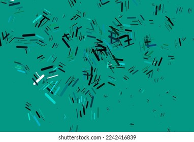 Light Blue, Green vector texture with colorful lines. Decorative shining illustration with lines on abstract template. Pattern for business booklets, leaflets.
