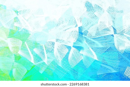 Light Blue, Green vector texture with abstract forms. Modern abstract illustration with colorful random forms. Best smart design for your business.