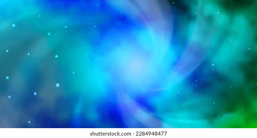 Light Blue, Green vector texture with beautiful stars. Modern geometric abstract illustration with stars. Pattern for websites, landing pages.