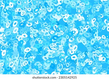 Light Blue, Green vector texture with disks. Beautiful colored illustration with blurred circles in nature style. Completely new template for your brand book.