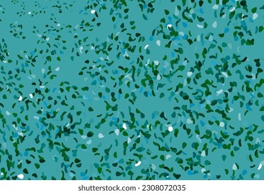 Light Blue, Green vector texture with random forms. Colorful chaotic forms with gradient in modern style. Modern design for your business card.