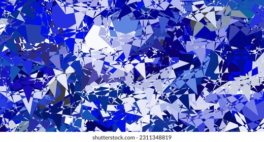 Light Blue, Green vector texture with random triangles. Outstanding abstract illustration with range of colorful triangles. Design for your wallpapers.