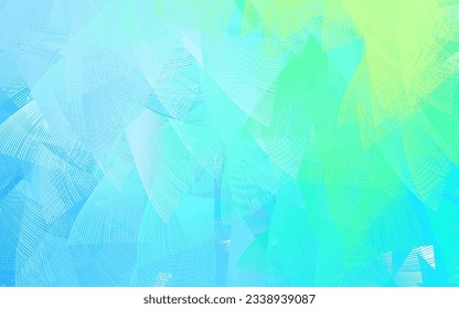 Light Blue, Green vector texture with abstract forms. Colorful chaotic forms with gradient in modern style. Modern design for your business card.