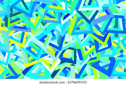 Light Blue, Green vector texture with abstract forms. Illustration with colorful gradient shapes in abstract style. Elegant design for wallpapers.