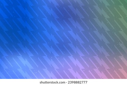 Light Blue, Green vector texture with colored lines. Shining colored illustration with sharp stripes. Template for your beautiful backgrounds.