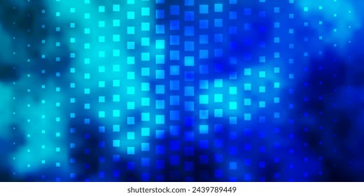 Azul claro, textura vectorial verde en estilo rectangular. Ilustración de degradado abstracto con rectángulos. El mejor diseño para su anuncio, póster, banner.