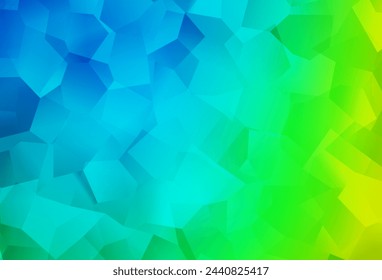 Hellblaue, grüne Vektortextur mit abstrakten Formen. Dekoratives Design im abstrakten Stil mit zufälligen Formen. Elegantes Design für Tapeten.