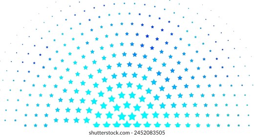 Light Blue, Green vector texture with beautiful stars. Shining colorful illustration with small and big stars. Pattern for wrapping gifts.