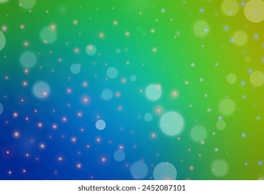 Light Blue, Green vector texture in birthday style. Simple gradient illustration with Christmas attributes. Best design for a college poster, banner.