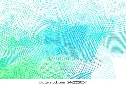 Light Blue, Green vector texture with wry lines. Glitter abstract illustration with wry lines. Pattern for your business design.