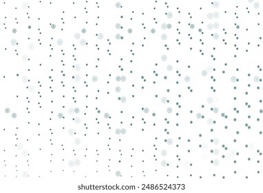 Light Blue, Green vector texture with colored snowflakes. Modern geometrical abstract illustration with crystals of ice. The pattern can be used for year new  websites.