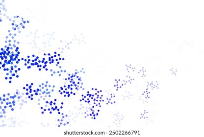 Light Blue, Green vector texture with artificial intelligence concept. Colored AI structure with gradient lines and dots. Template for ads of intellect, innovations.