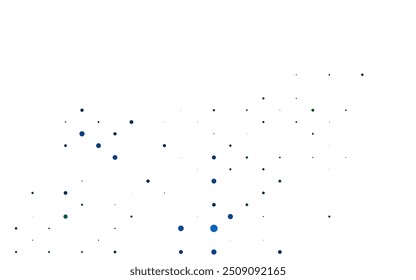 Light Blue, Green vector texture with disks. Glitter abstract illustration with blurred drops of rain. Design for business adverts.