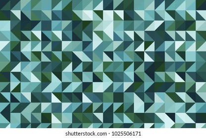 Light Blue, Green vector triangle mosaic background. Colorful illustration in abstract style with gradient. Brand-new style for your business design.
